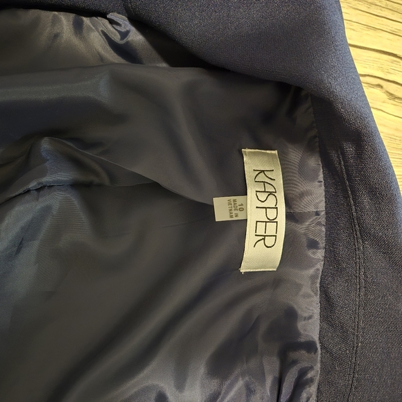 Kasper Navy dress with blazer. Dress size 8 and blazer size 10 - Picture 14 of 16